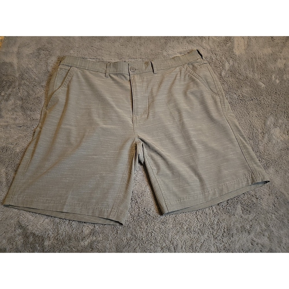 Weekender Casual Life Mens 42 Gray Golf Shorts Stretch‎ Flat Front Performance